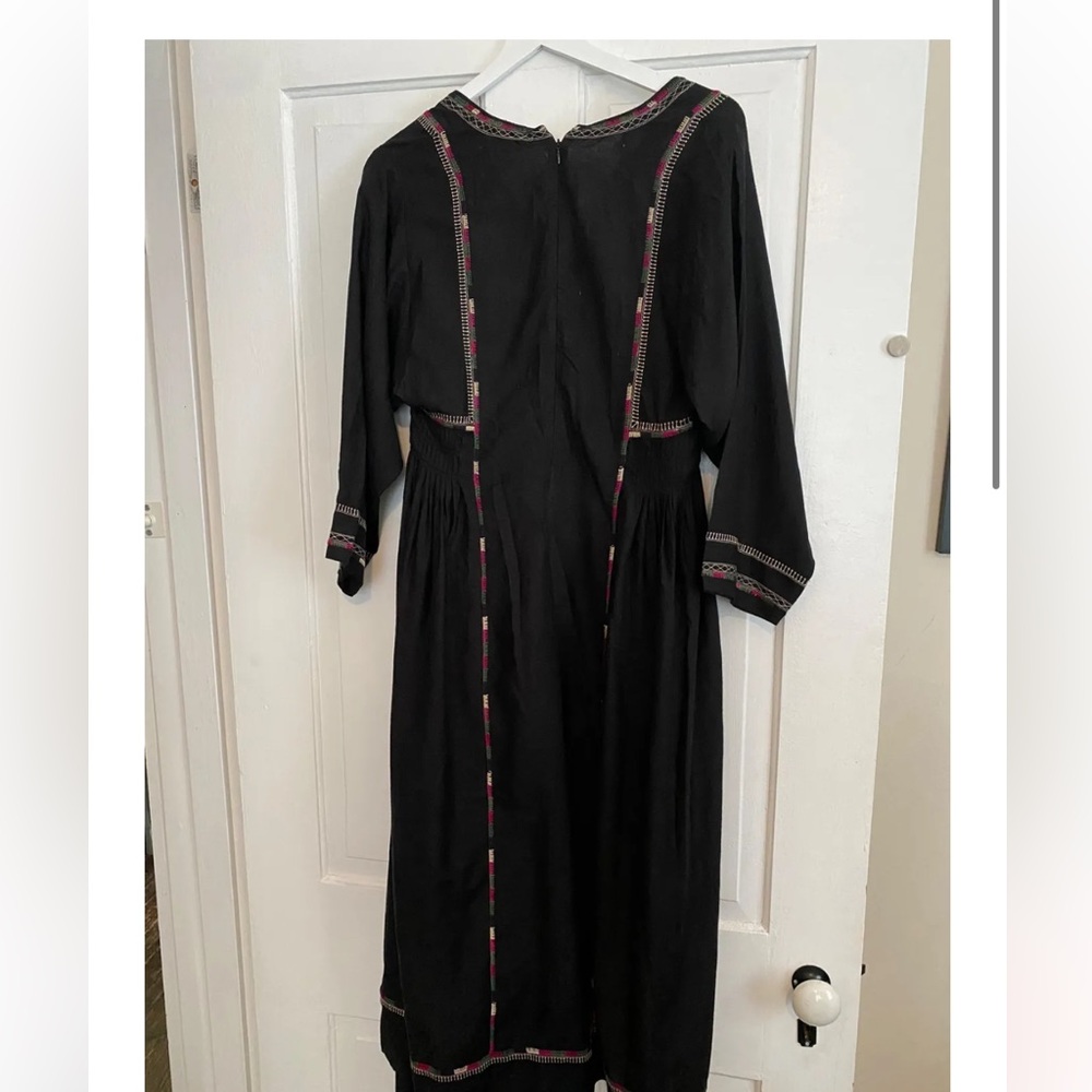 Isabel Marant Black Embroidered dress